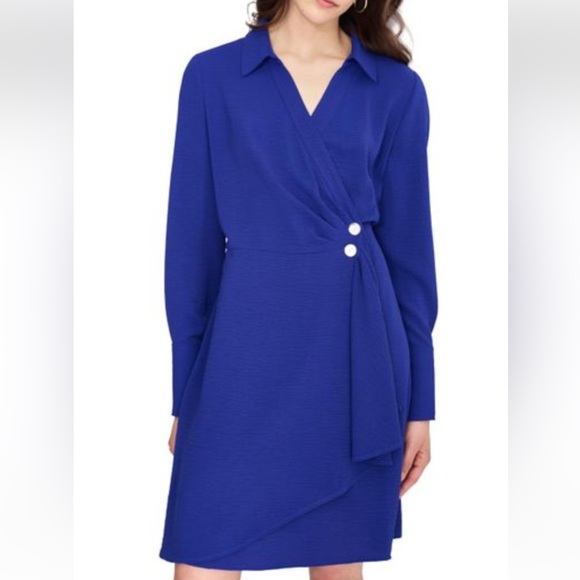 Dkny Dresses & Skirts - DKNY Royal Blue Long Sleeve Dress